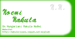 noemi makula business card
